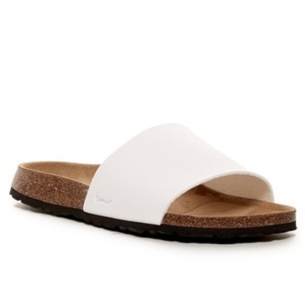 White Slide Betula by Birkenstock Sandals